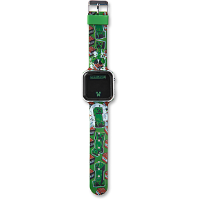 Minecraft børne LED armbåndsur str. onesize - grøn
