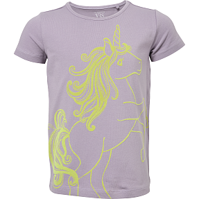 VRS børne T-shirt str. 122/128 - lilla