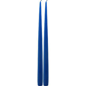 Windsor hånddyppede stagelys 39 cm 2-pak - koboltblå
