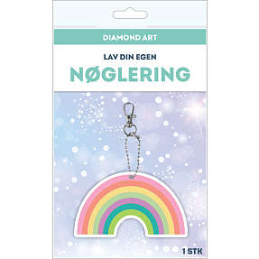 Diamond Art nøglering - regnbue