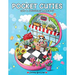 Pocket Realms malebog - Coloring Book Café