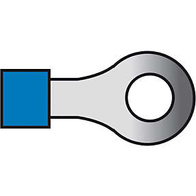 Kabelsko blå ring 5,3 mm 1,5-2,5mm2 10 st