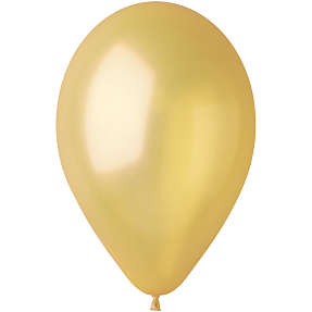Latexballoner 30 cm 6-pak - metallic guld