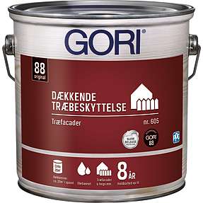 Gori 605 dækkende træbeskyttelse 2,5 liter - svenskrød
