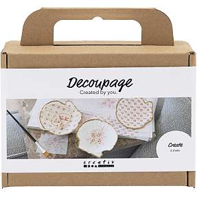 Creativ Company decoupage-sæt - muslingeskaller