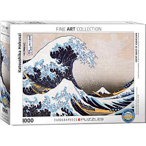 Puslespil Hokusai - Great Wave of Kanagawa - 1000 brikker