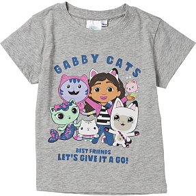 Gabbys Dukkehus T-shirt str. 98/104 - grå
