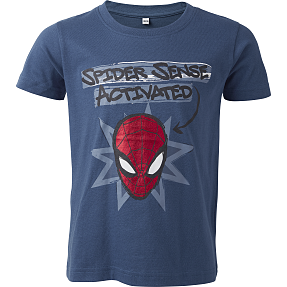 Spider-Man T-shirt str. 98/104 - blå