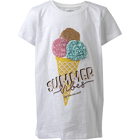 VRS børne T-shirt str. 98/104 - hvid