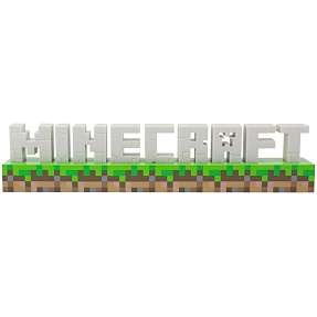 Minecraft lampe - hvid, sort og brun