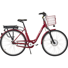 SCO Premium E-Modern SUS  elcykel 7 gear 28" 11,6AH/418 Wh 2024 - rød