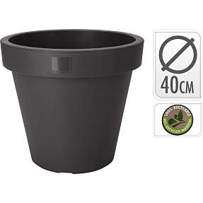 Plastik krukke - antracit