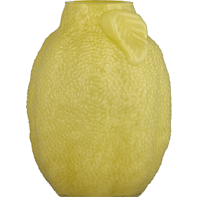 Citron glasvase H: 16,5 cm - gul
