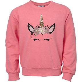 VRS børne sweatbluse str. 134/140 - pink