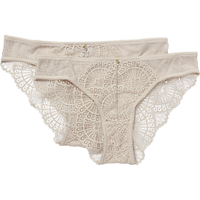 VRS dame 2-pak brazil str. M - beige