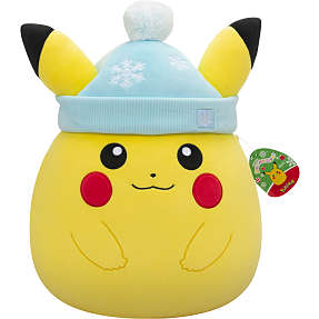 Pokémon Squishmallows Plüss Figura Happy Pikachu 25 cm