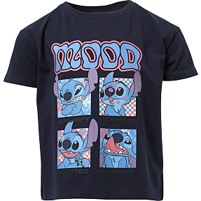 Stitch T-shirt str. 110/116 - blå