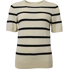 VRS dame strik T-shirt str. S - beige