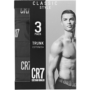 CR7 3-pak tights str. L - sort