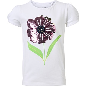 VRS børne T-shirt str. 110/116 - hvid
