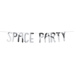 Space banner - sølv