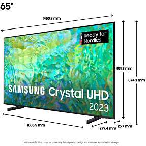 Bare gør tale forskellige Samsung 65" UHD TV TU65CU8005 inkl. Samsung HW-C440 soundbar | Køb på Bilka .dk!