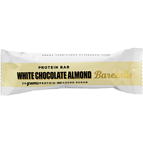Proteinbar m. hvid chokolade og mandler u. tilsat sukker
