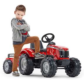 Falk Toys Massey Ferguson traktor med vogn