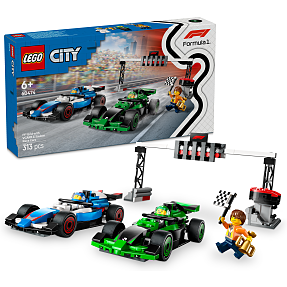 LEGO City F1-startfelt med VCARB og Sauber-racerbiler 60474