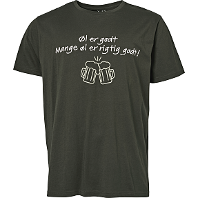 VRS herre T-shirt str. L - mørkegrøn
