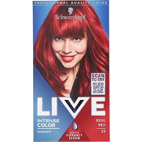 Permanent hårfarve 35 Real Red m. serum