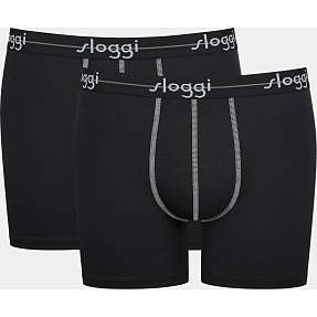 Sloggi herre 2-pak tights str. XL - sort
