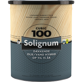 Solignum Cubic 100 dækkende træbeskyttelse 5 liter - sort