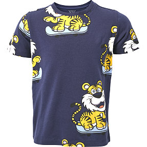 VRS børne T-shirt str. 134/140 - blå