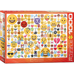 Puslespil Emojipuzzle What's your Mood? - 1000 brikker