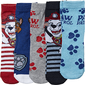 Paw Patrol børne 5-pak strømper str. 26/30 - multifarvet