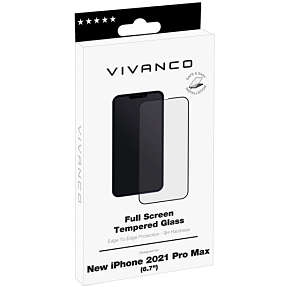 Vivanco iPhone 13 Max Pro 2.5D 9H beskyttelsesglas