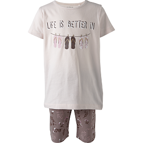 VRS børne shorts sæt str. 122/128 - rosa/lilla