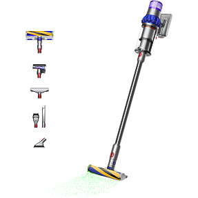 Dyson V15 Fluffy ledningsfri støvsuger - sølv og lilla