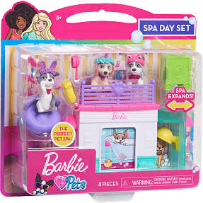 Barbie kæledyr spa legesæt
