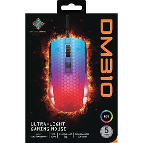 DELTACO Gaming Mouse Bungee RGB - USB-C - 8 Modalità Colore - Cavo Regolabile