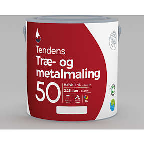 Tendens træ- og metalmaling halvblank 50 2.25 liter