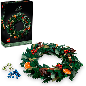 LEGO Icons Krans Boligindretningssæt med julepynt 10340