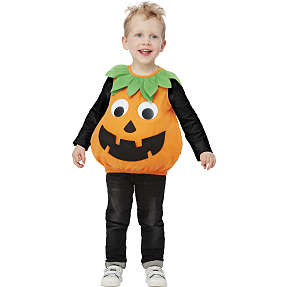 Halloween græskar kostume med lomme str. 92