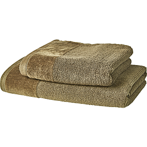 Håndklæde - str. 50x100 cm - Grøn | Køb