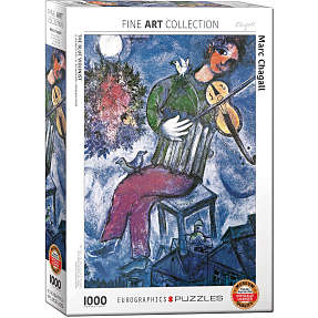 Puslespil The Blue Violinist by Marc Chagall - 1000 brikker