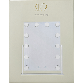 Essential makeupspejl m. LED lys