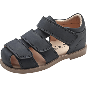 VRS børne skindsandal str. 29 - navy