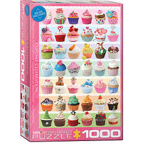 Puslespil Cupcake Celebration - 1000 brikker