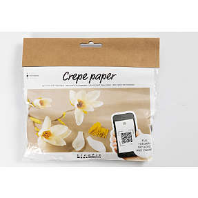 Mini kreativt sæt crepepapir - magnoliagren